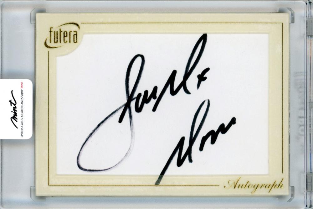 2020 Futera Unique Joe-Max Moore 1 of 1 gold framed autographed trading card
