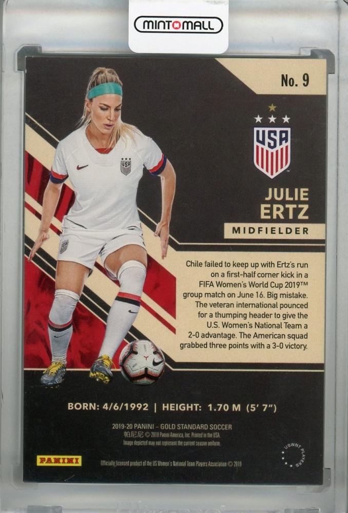 2019-20 Panini Gold Standard United States Julie Ertz Base Fine Parallel soccer trading card