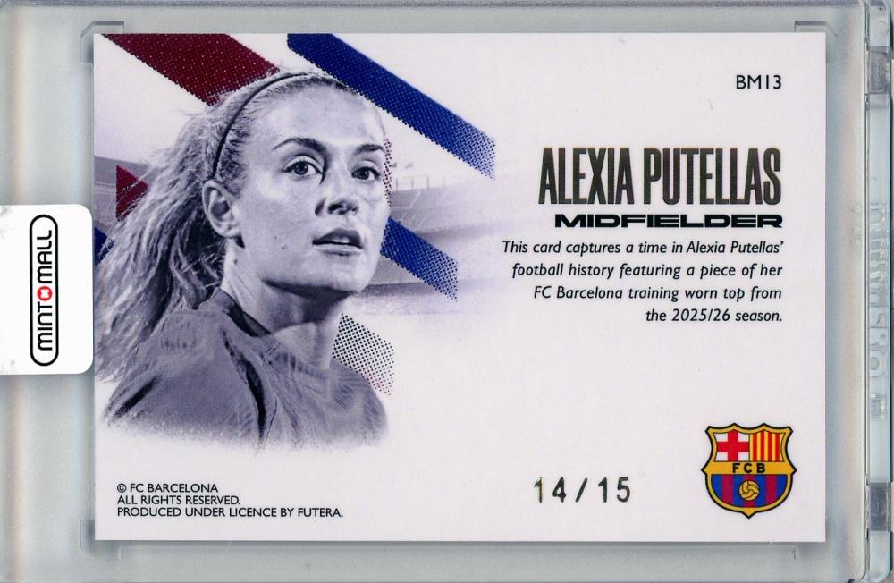 2026 FUTERA FC Barcelona Alexia Putellas patch BM1314/15 showing player and team logo