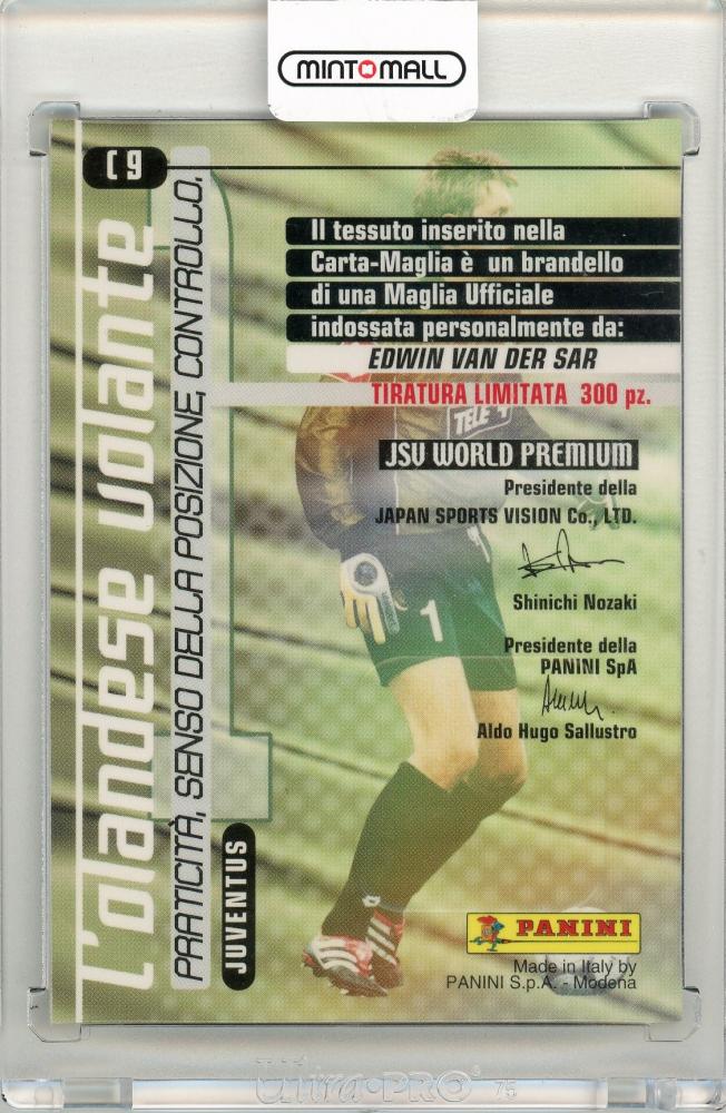 2000-01 Panini Calcio Edwin van der Sar Juventus football sticker
