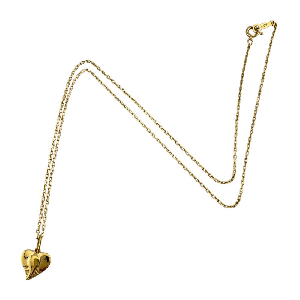 Mikimoto ladies 18K yellow gold elephant necklace weighing 2.8g made in Japan