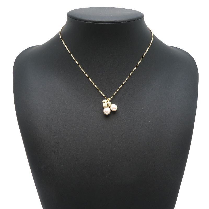 Mikimoto necklace in K18 yellow gold with 40 cm chain and 16.3 mm top width displayed on white background