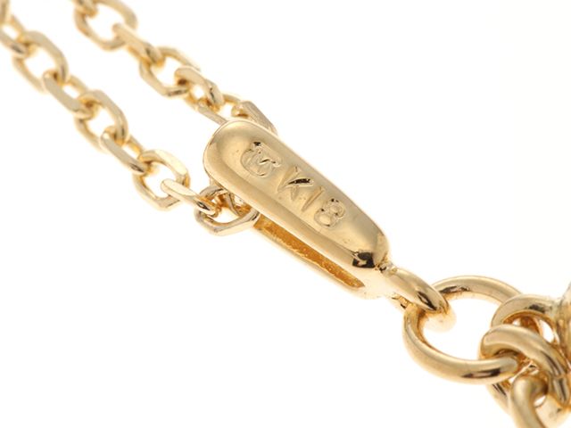 MIKIMOTO Bell Motif Necklace featuring a single pearl pendant on K18 gold chain