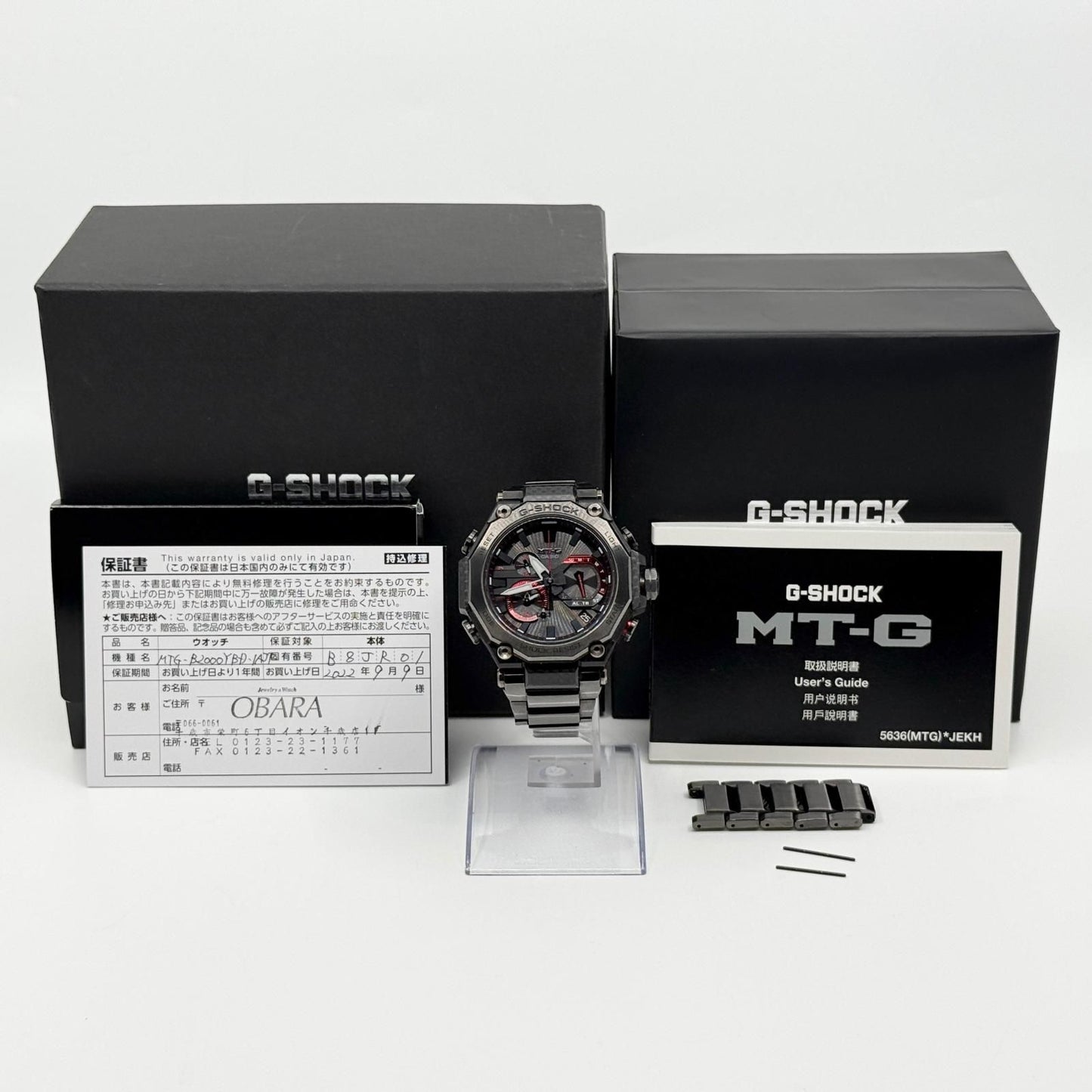 CASIO MTG-B2000YBD-1AJF Solar Men's Watch — Japanese