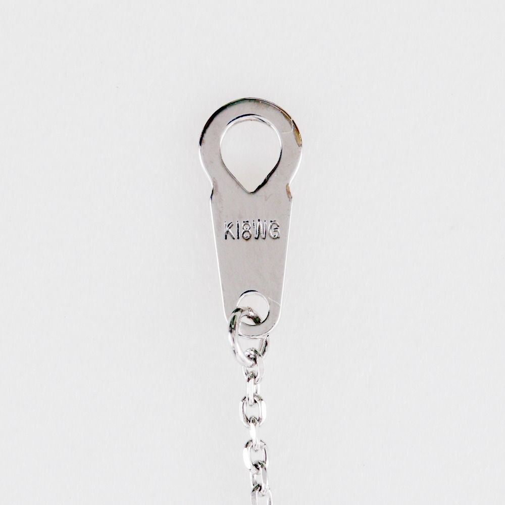 TASAKI Relaxed Elegance necklace in K18 white gold with rose quartz, amethyst, and peridot gemstones