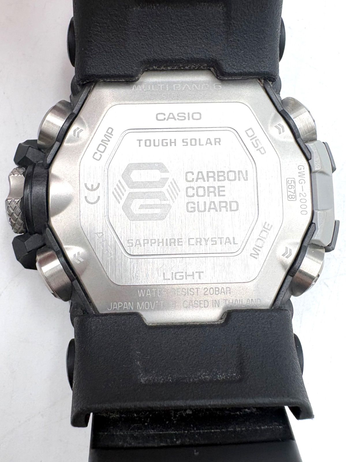CASIO GWG-2000-1A1JF Solar Men's Watch — Japanese