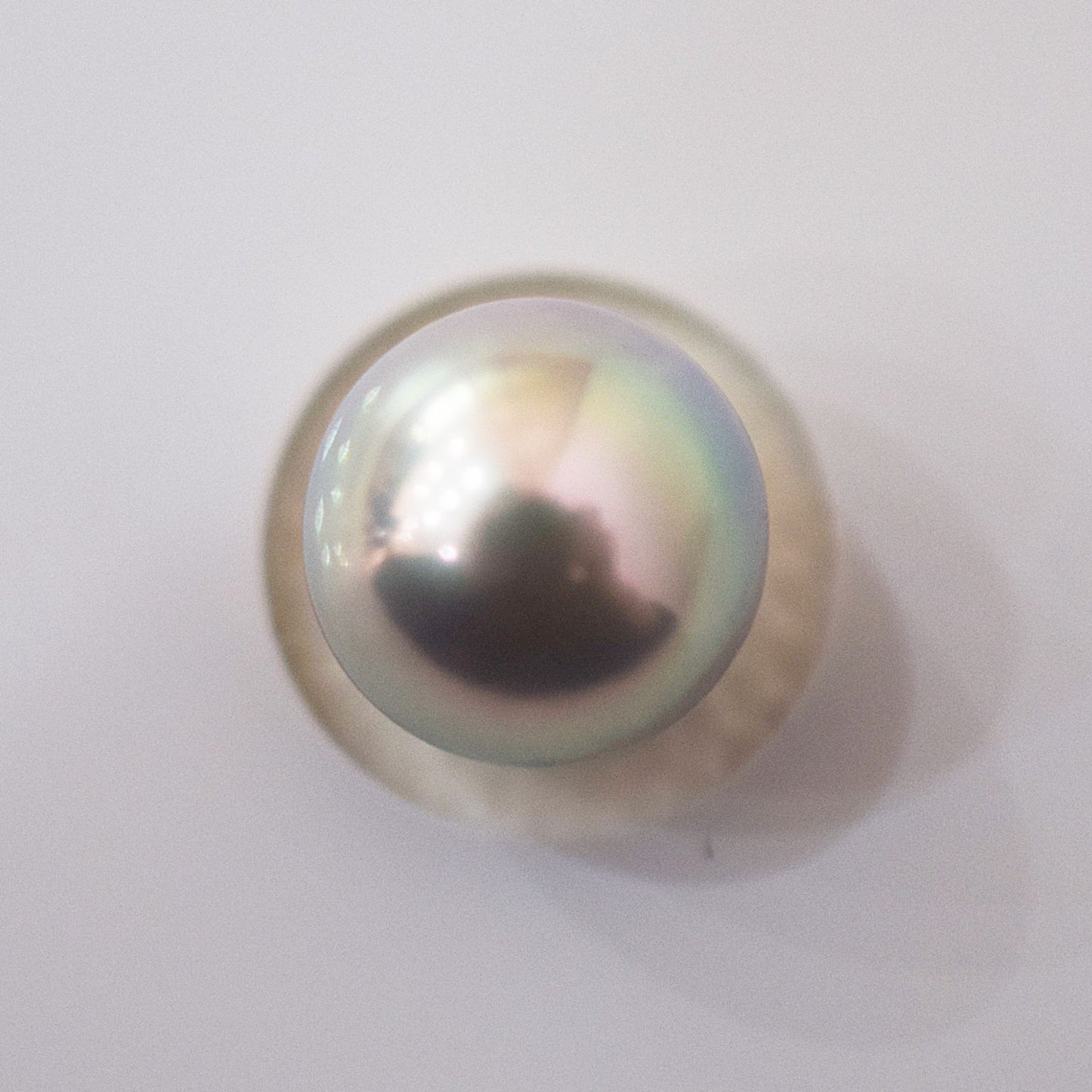 Pearl Science Institute certified Blue Rose 7.9mm Akoya pearl pendant with natural color and round shape