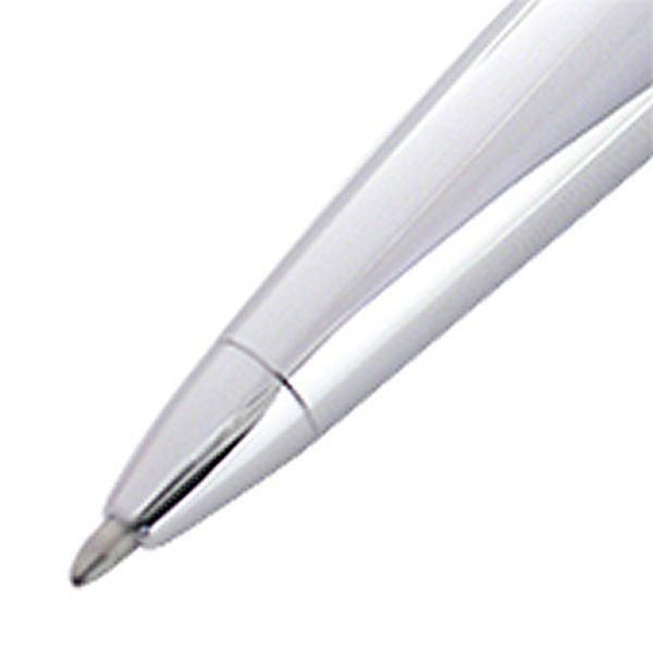 Cross Ballpoint Pen ATX Pure Chrome 882-2 with twist mechanism, 138mm length, and chrome barrel