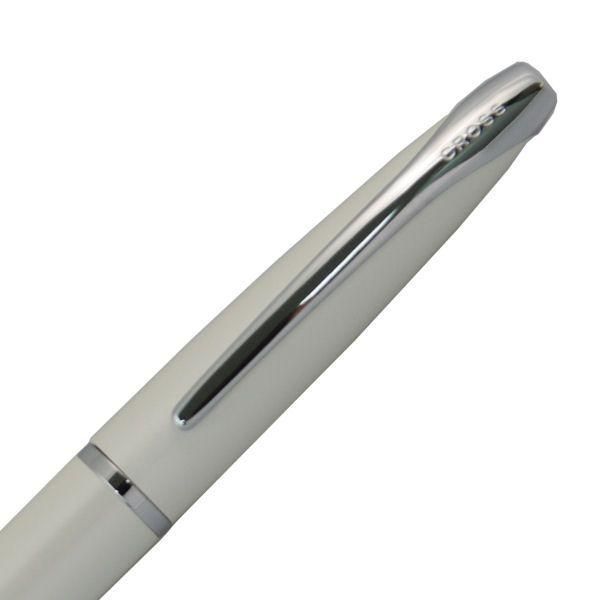 Cross ATX Pearl White Lacquer Fountain Pen model 886-38 with fine nib, sleek white lacquer finish