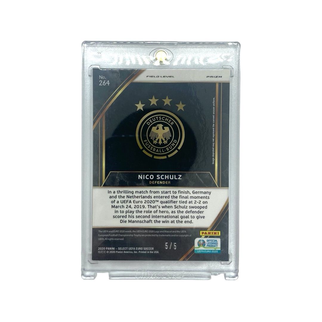 Nico Schulz UEFA Euro Prizm PANINI SELECT — 5/5 — Japanese