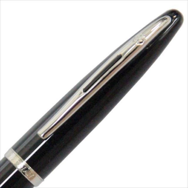WATERMAN Ballpoint Pen Karen Black Sea wm1012 in black with silver accents and 144mm length