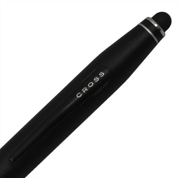 CROSS Ballpoint Pen Tech Two in Satin Black finish with a sleek 136mm length and 10mm shaft diameter