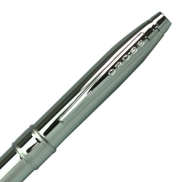 Cross Stratford Chrome ballpoint pen AT0172-1 silver finish with smooth grip and sleek design