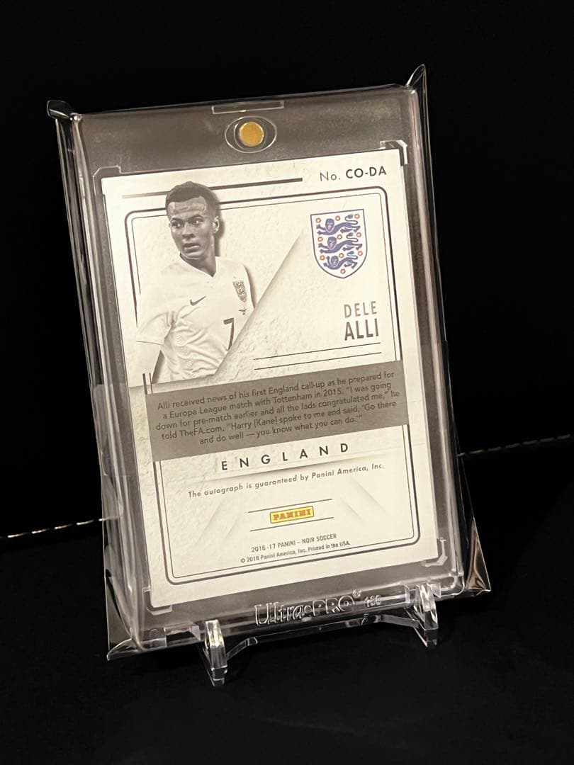 Dele Alli On-Card Signature PANINI NOIR — Japanese