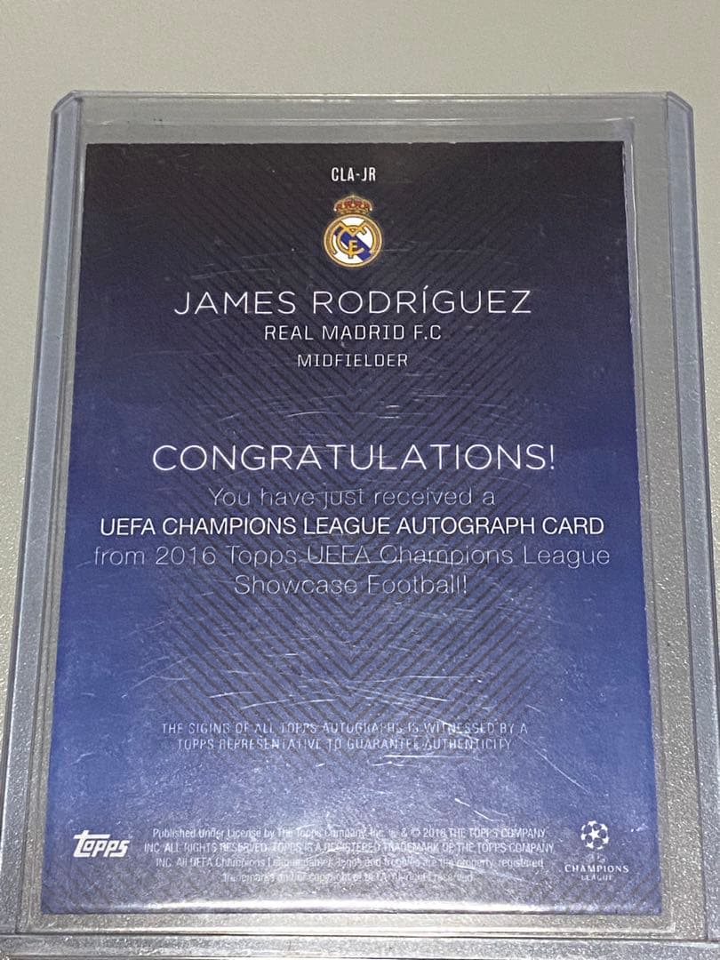 Soccer Sign Card James Rodríguez — Japanese