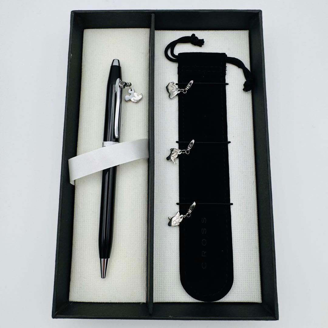 Cross Disney Mickey Character ballpoint pen replacement ink core in black silver with black ink