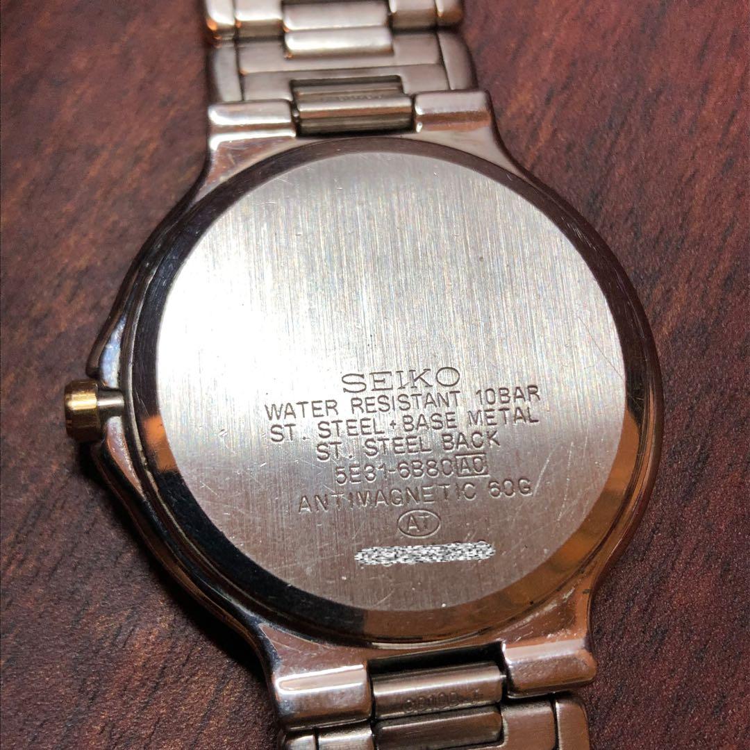 SEIKO 5E31-6B80 Quartz Men's Watch — Japanese