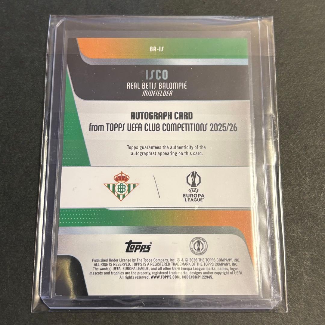 2026 Topps Isco Red Parallel Autograph Card — 4/5 — Japanese