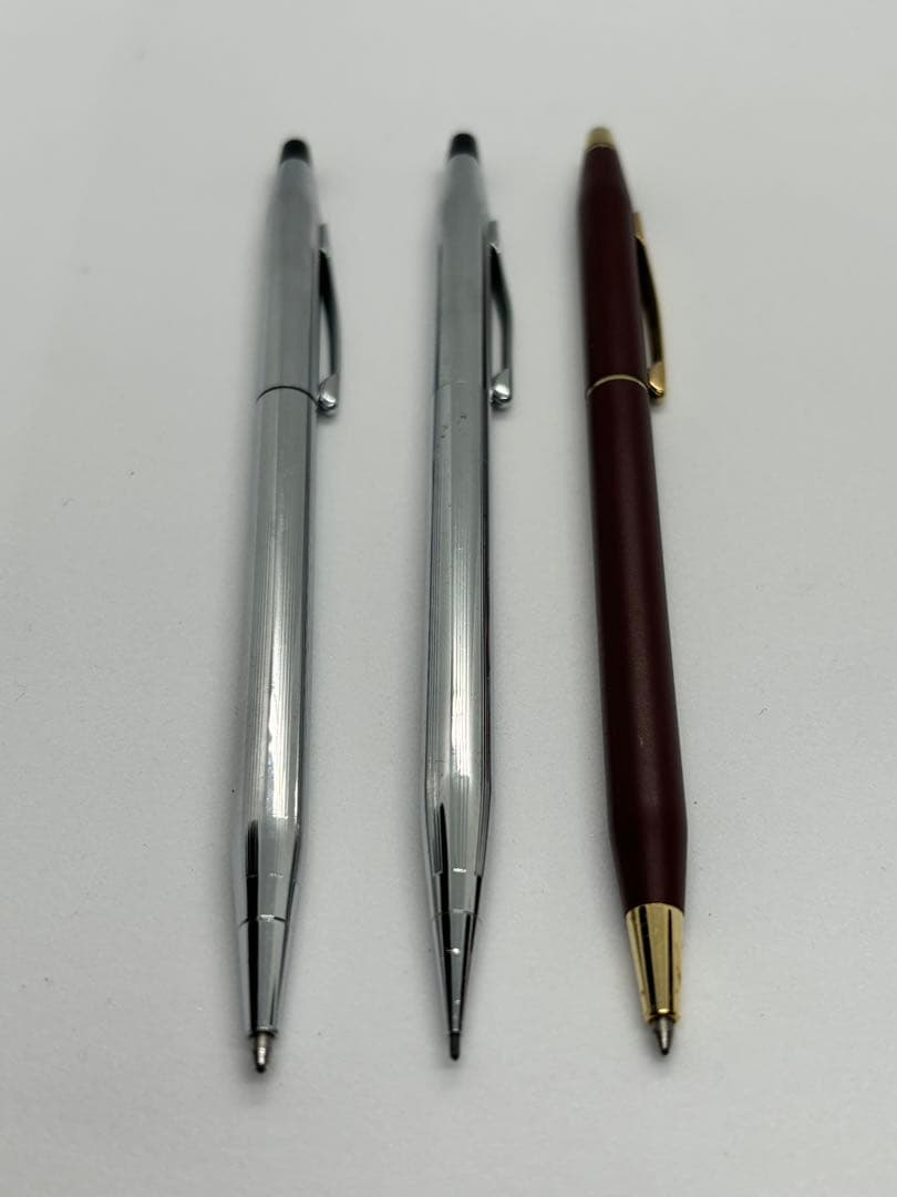 Set of Cross writing instruments with 2 ballpoint pens and 1 mechanical pencil with original box