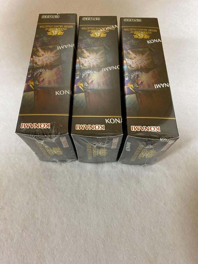 Yu-Gi-Oh Unopened Yu-Gi-Oh! History Archive Collection 3BOX Set Box — Japanese
