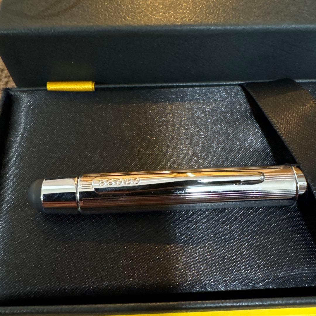 CROSS tech3 silver multi-function ballpoint pen with a dedicated silver case on a white background