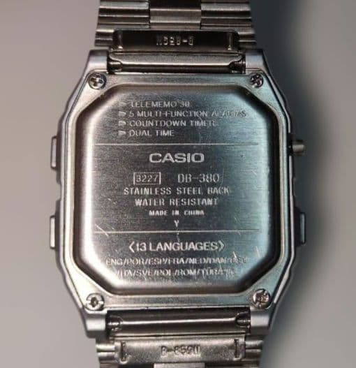 CASIO DATA BANK 2PC SET Digital Men's Watch — Japanese