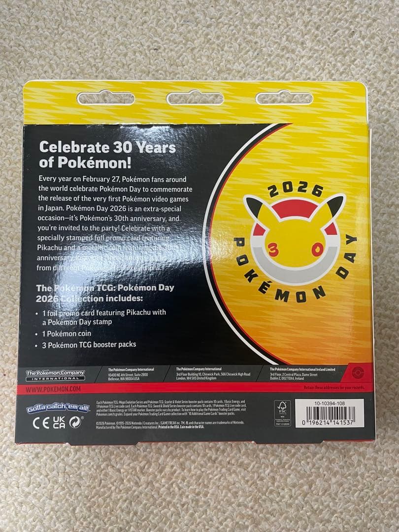 Pokemon Pokémon Day 2026 30th Anniversary Collection Box Box — Japanese