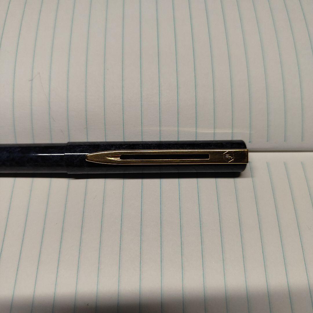 Waterman black ballpoint pen with gold clip and slim black plastic body