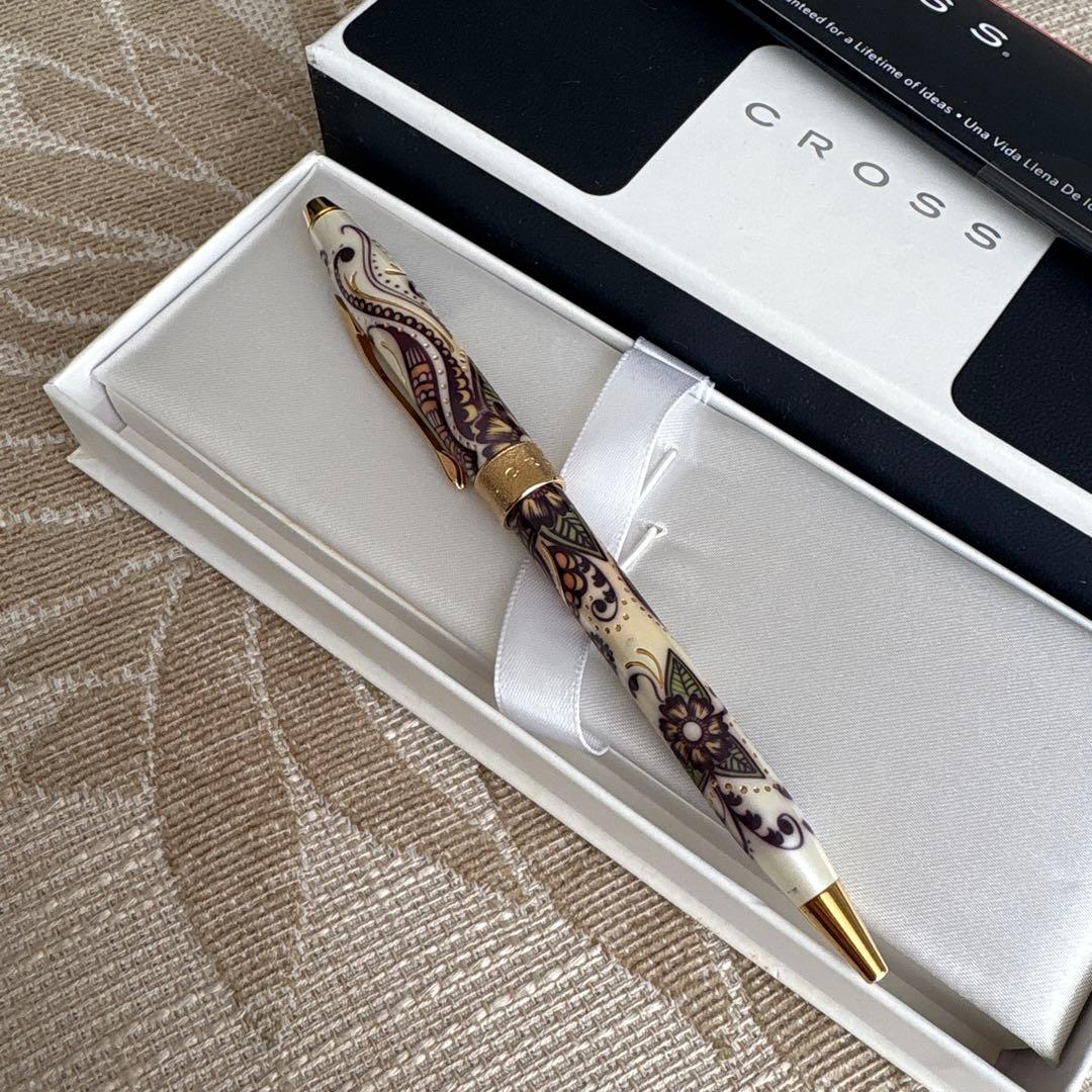 CROSS Botanika Gold Ballpoint Pen with gold finish and included dedicated case
