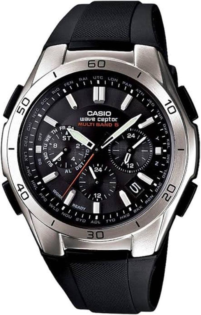 Casio Radio-Controlled Solar Watch Black Japan Import