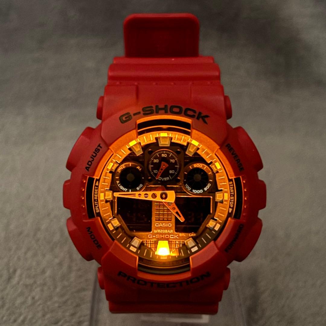 CASIO GA-100B-4AJF Digital Men's Watch — Japanese