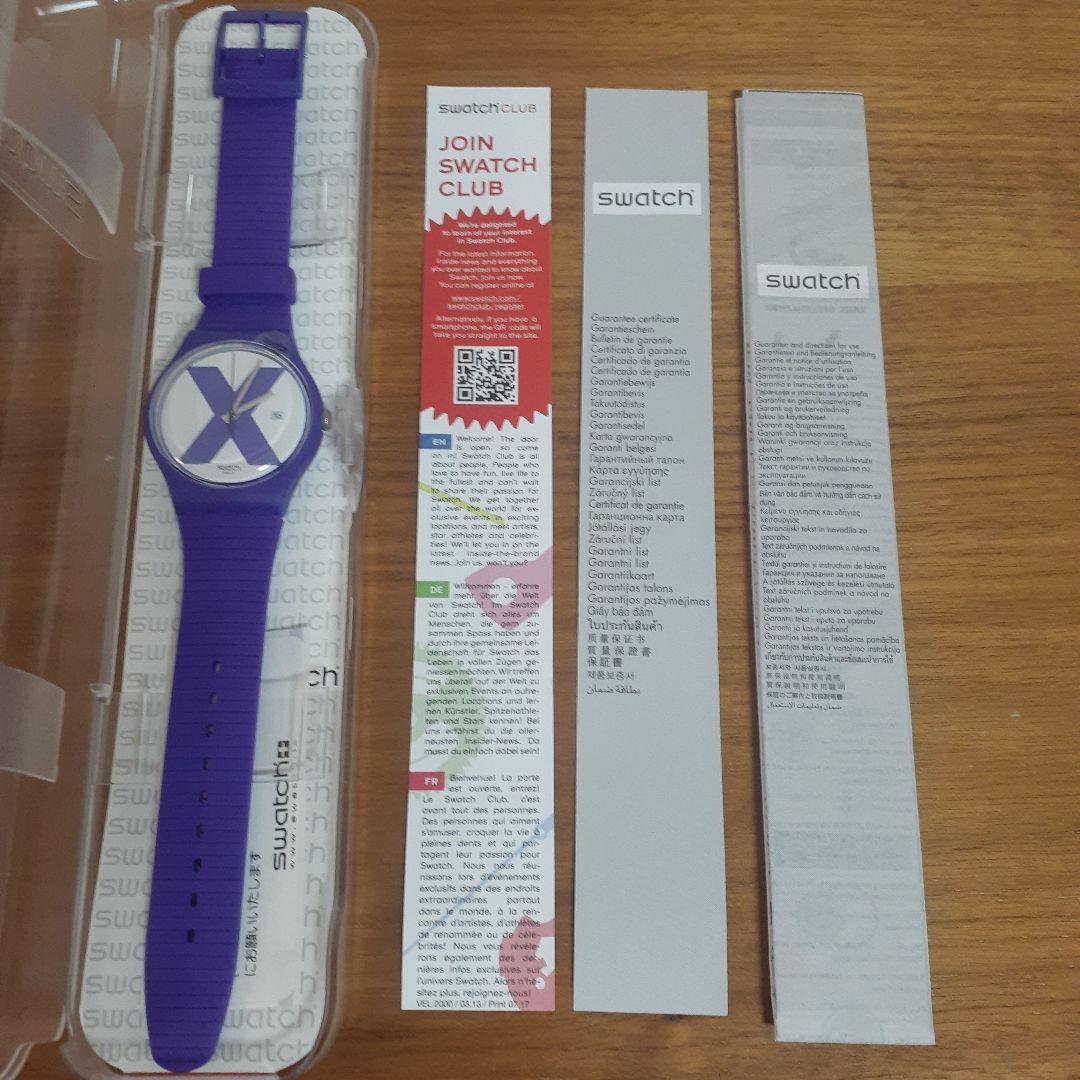 swatch XX-RATED VIOLET SUOV401 Quartz Men's — Japanese