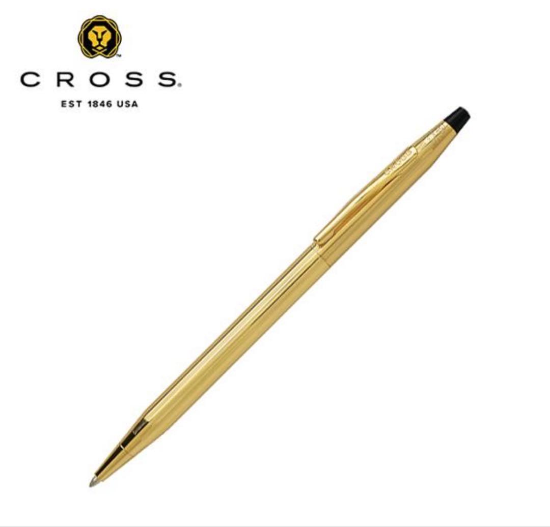CROSS Classic Century Gold PVD ballpoint pen with rotating mechanism and gold finish