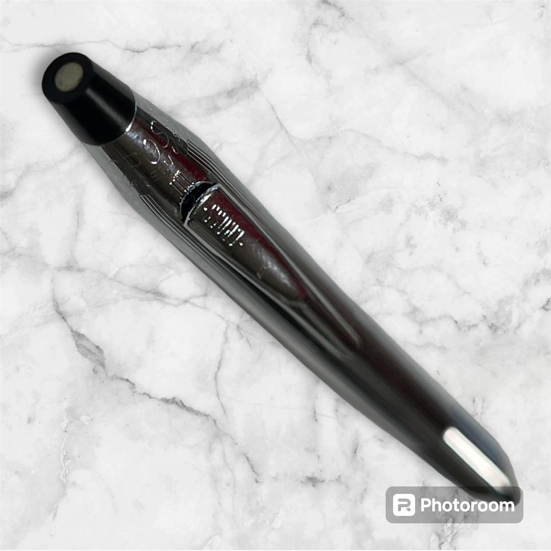 Silver Cross mechanical pencil and ballpoint pen set with rotating mechanism showing slight wear