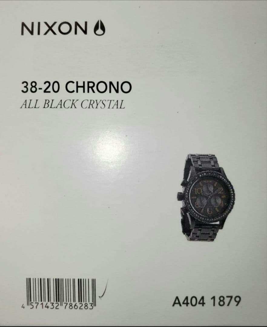 NIXON 38-20 Chrono All Black Crystal Quartz Men's Watch — Japanese