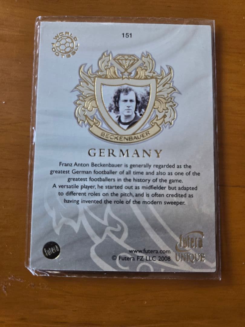 Franz Beckenbauer Signed Card 151 — Japanese