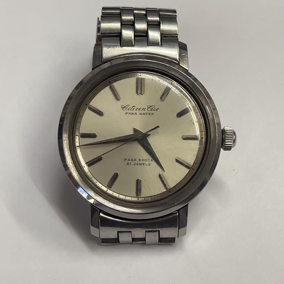 Citizen シチズン エースパラウォーター 21石 ケース37mm 1960年 Automatic Men's Watch — Japanese