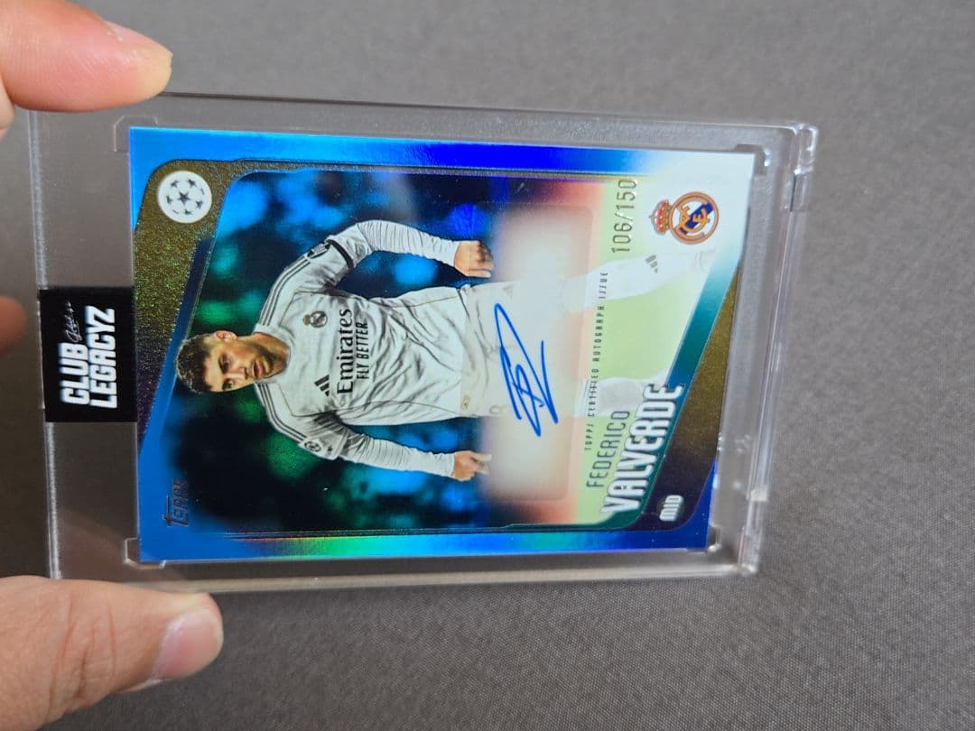 Federico Valverde Signed Card — 106/150 — Japanese