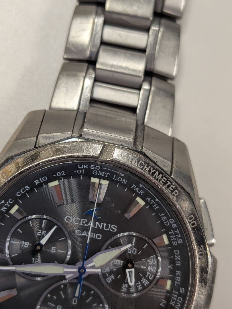 CASIO 初代マンタ CASIO OCEANUS 電波ソーラー Solar Men's Watch — Japanese