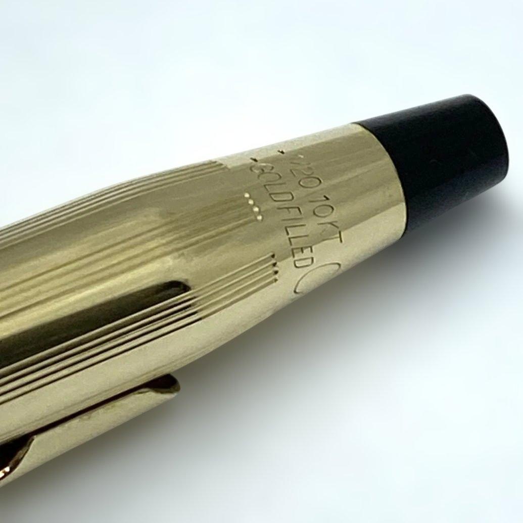 Cross 10KT Gold Filled Classic Century twist ballpoint pen with black ink and included case