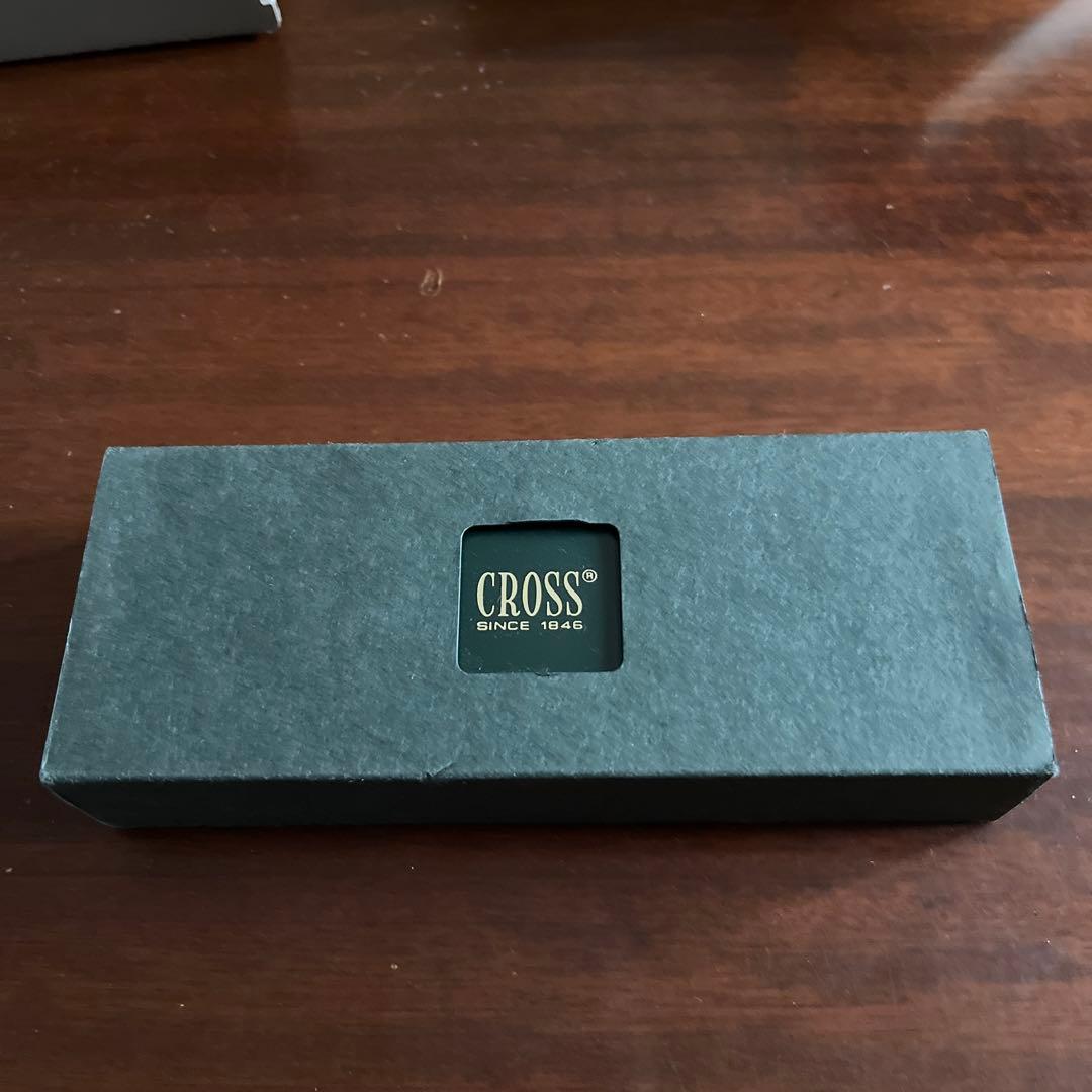 Used CROSS ballpoint pen and pencil set included with a black case