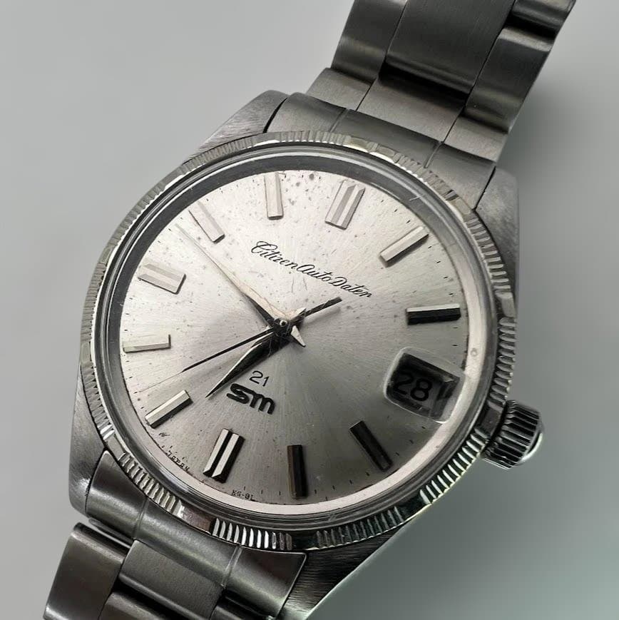 Citizen SM 21 石 エンジンターンドベゼル 1 Automatic Men's Watch — Japanese