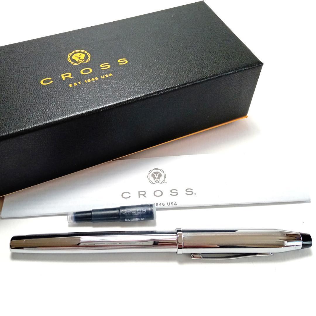 CRF15 CROSS Century II Fountain Pen 3509-F with fine stainless steel tip and black body