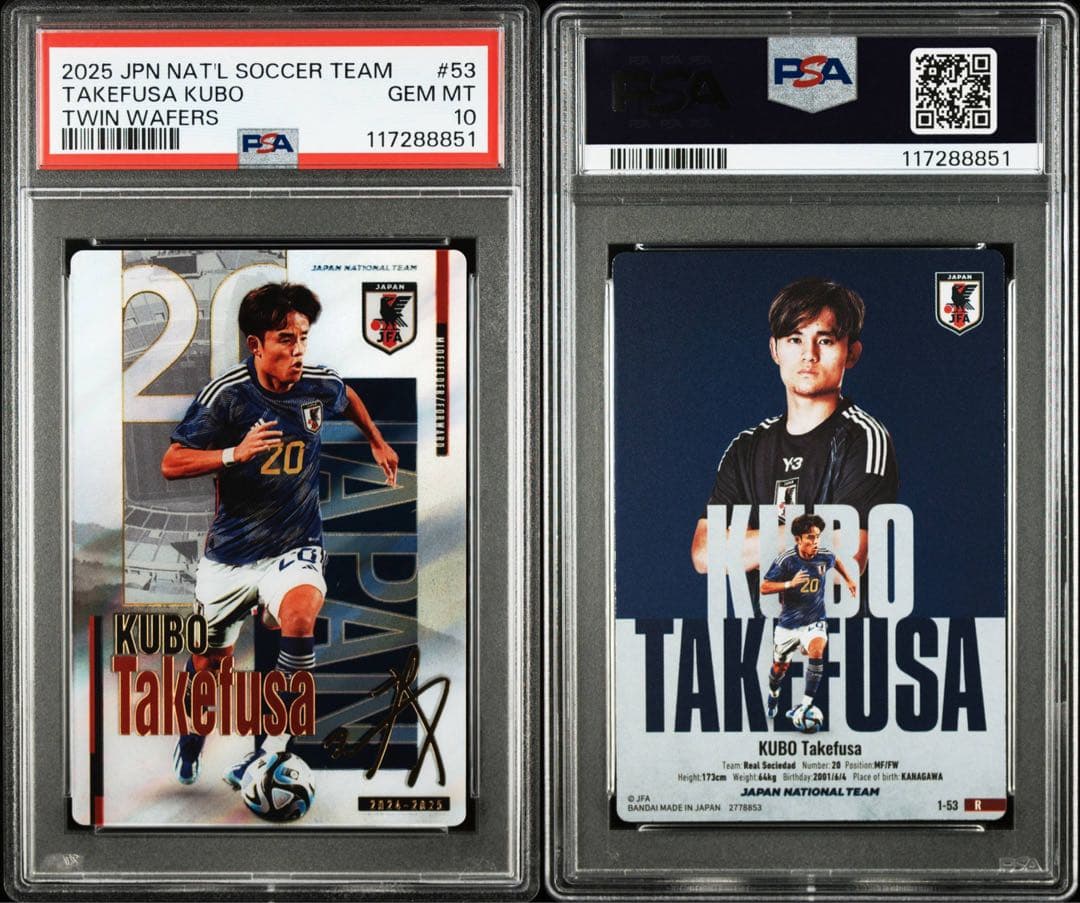 PSA 102025 Takefusa Kubo Trading Card #53 — Japanese
