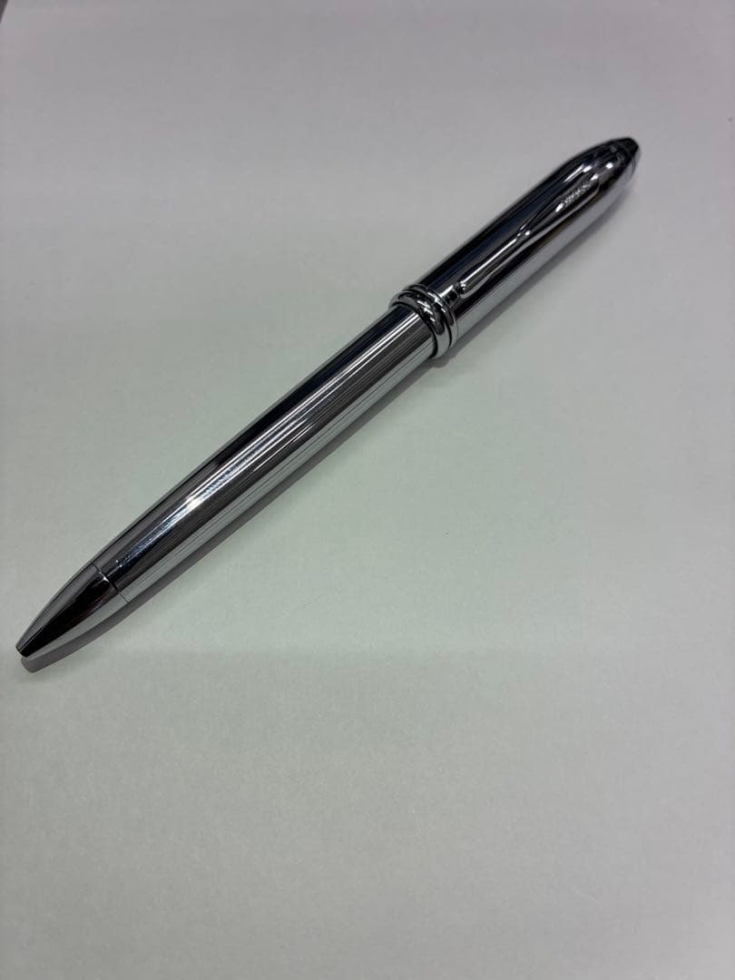 CROSS Towntown Chrome ballpoint pen with silver metal body and twist mechanism