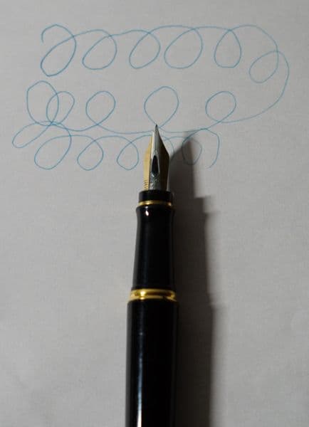 Waterman Expert Essential Classic Black fountain pen with extra fine nib and black lacquer finish