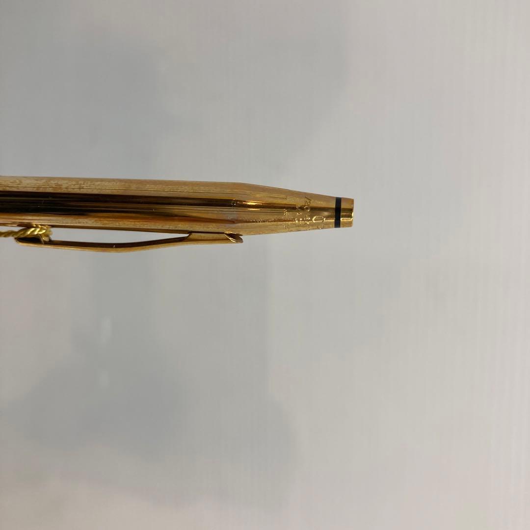 CROSS 18KT GOLD mechanical pencil 0.5mm with visible wear and its used case