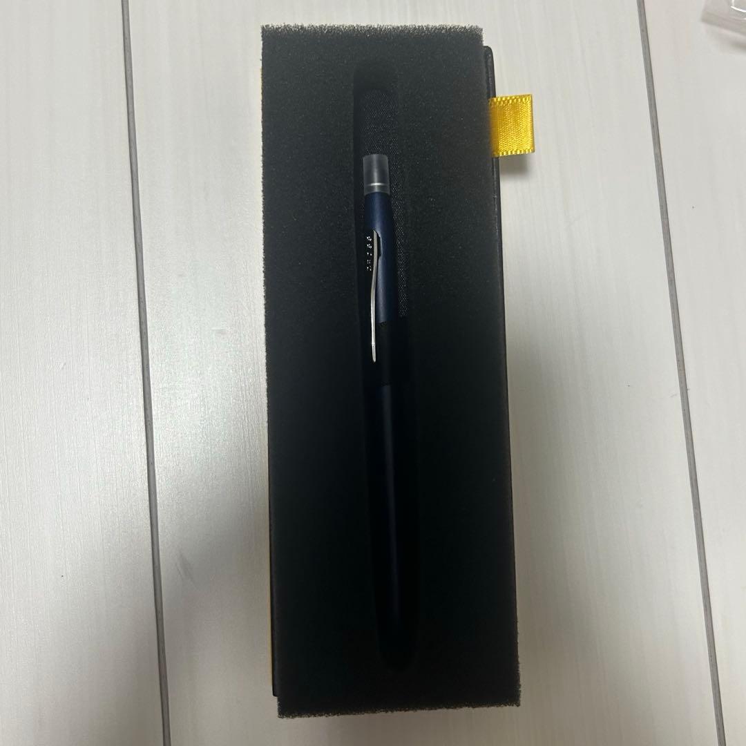 Cross ballpoint pen in blue color with black ink shown on a white background