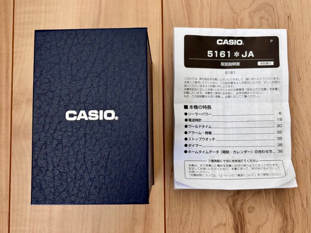 CASIO WVA-M640B Solar Men's Watch — Japanese