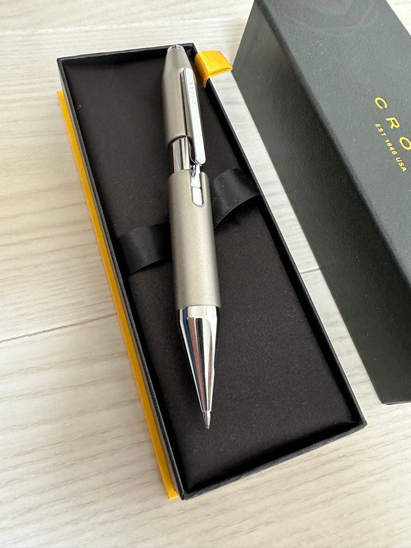 Kuro Xperia Cross Electroc Lec Tip roller ballpoint pen with sleek black barrel and silver accents